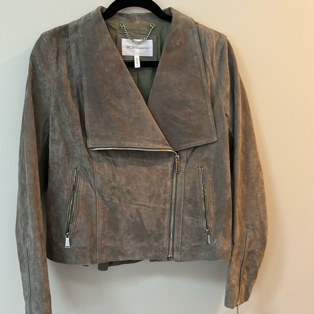 BCBGeneration Suede Moto Jacket